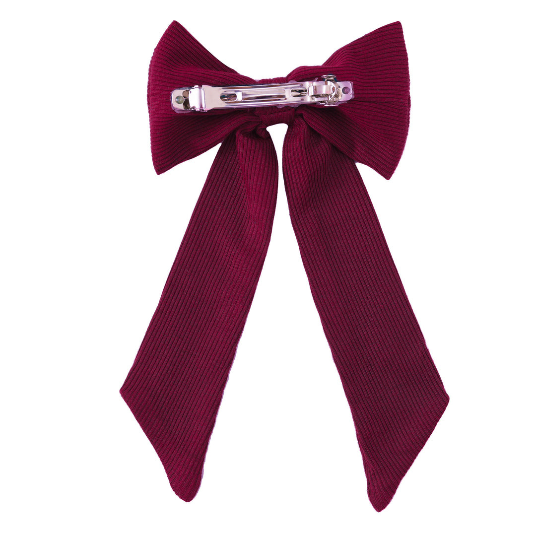 MIDNIGHT JEWEL (RICH BURGUNDY) - Matching Hair Bow