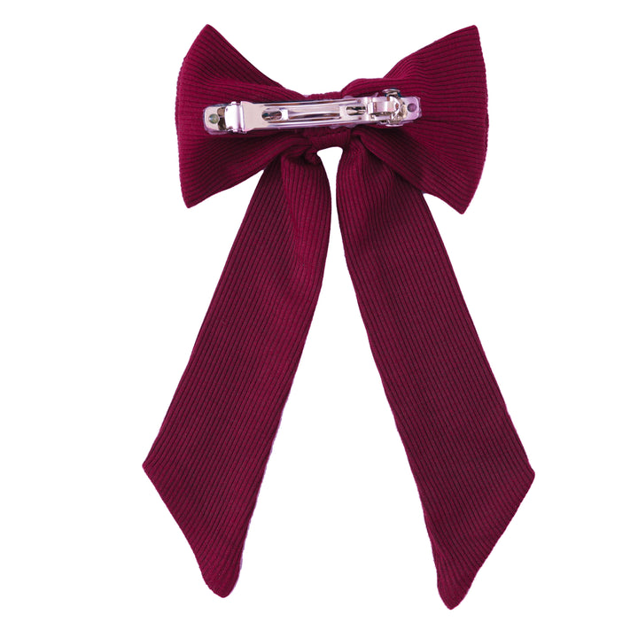 MIDNIGHT JEWEL (RICH BURGUNDY) - Matching Hair Bow