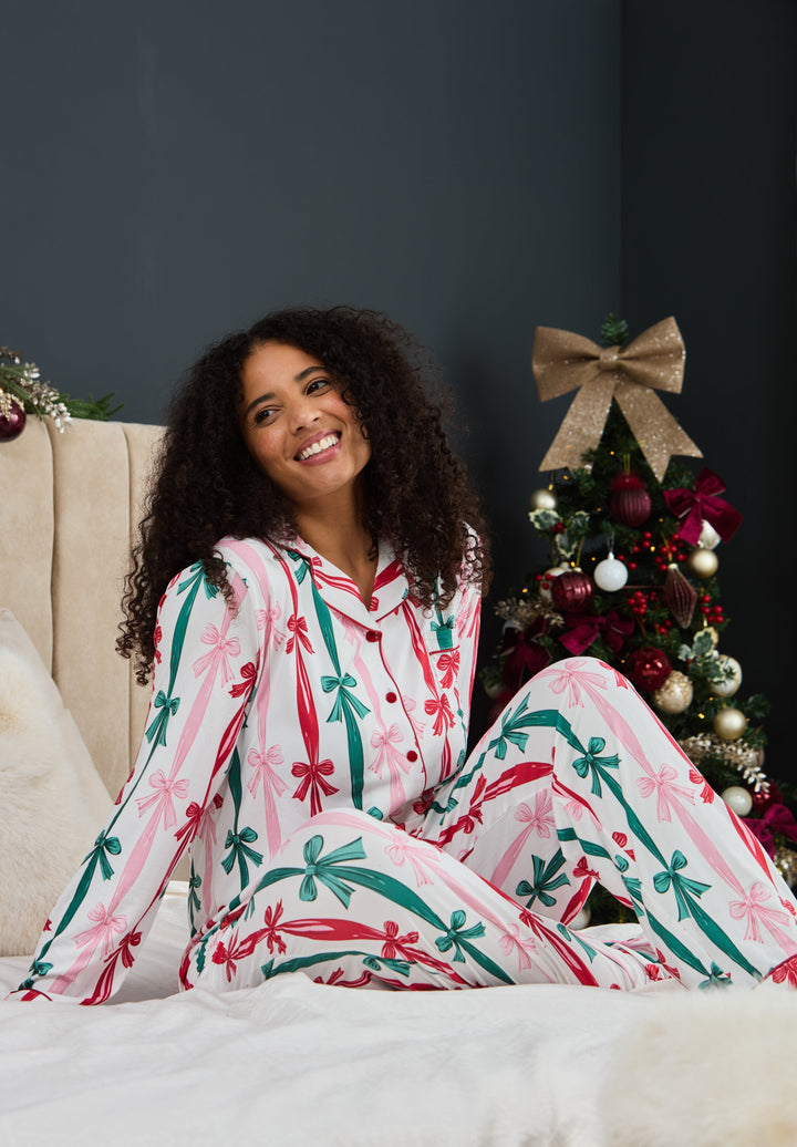 SUGAR PLUM - Women's Two Piece Long Matching Pyjama Set