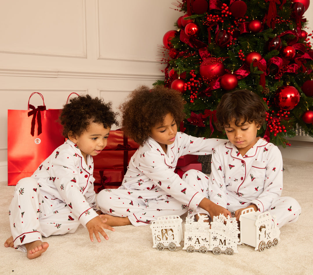DRIVING HOME FOR CHRISTMAS - Children's Two Piece Long Matching Pyjama Set