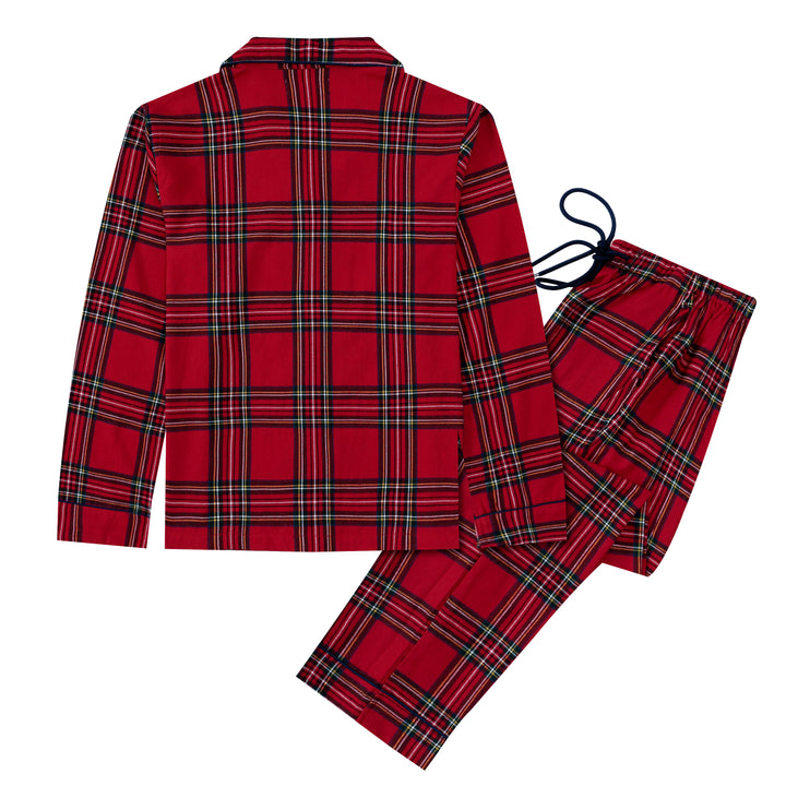 CHECK THE HALLS - Men's Two Piece Long Matching Pyjama Set