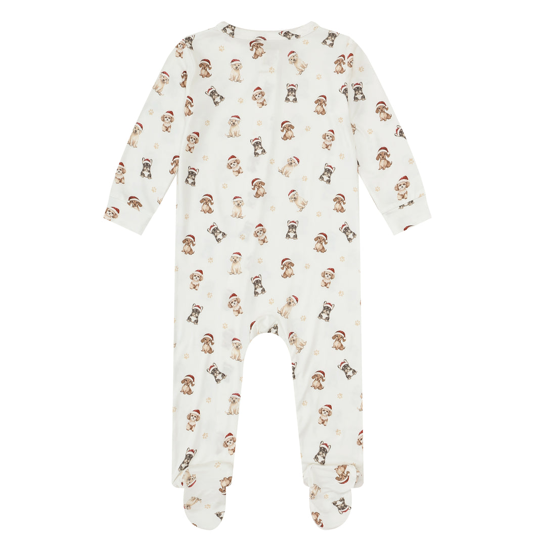SANTA PAWS - Baby's One Piece Matching Pyjama Sleepsuit