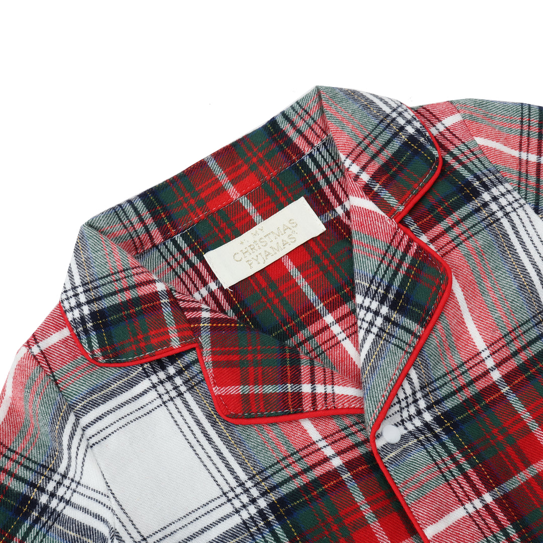 TIDINGS & TARTAN - Baby's One Piece Matching Pyjamas