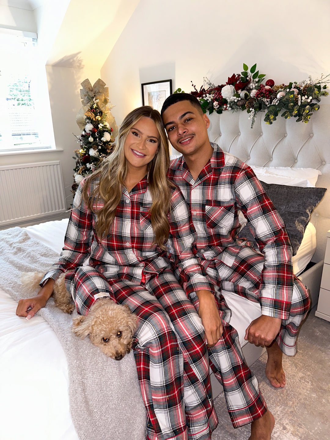 TIDINGS & TARTAN - Women's Two Piece Long Matching Pyjama Set