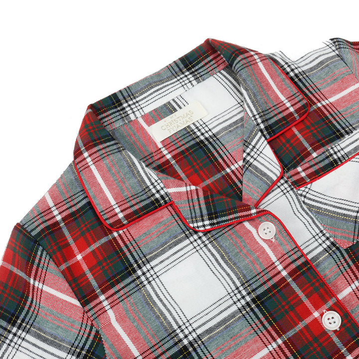 TIDINGS & TARTAN - Children's Two Piece Long Matching Pyjama Set