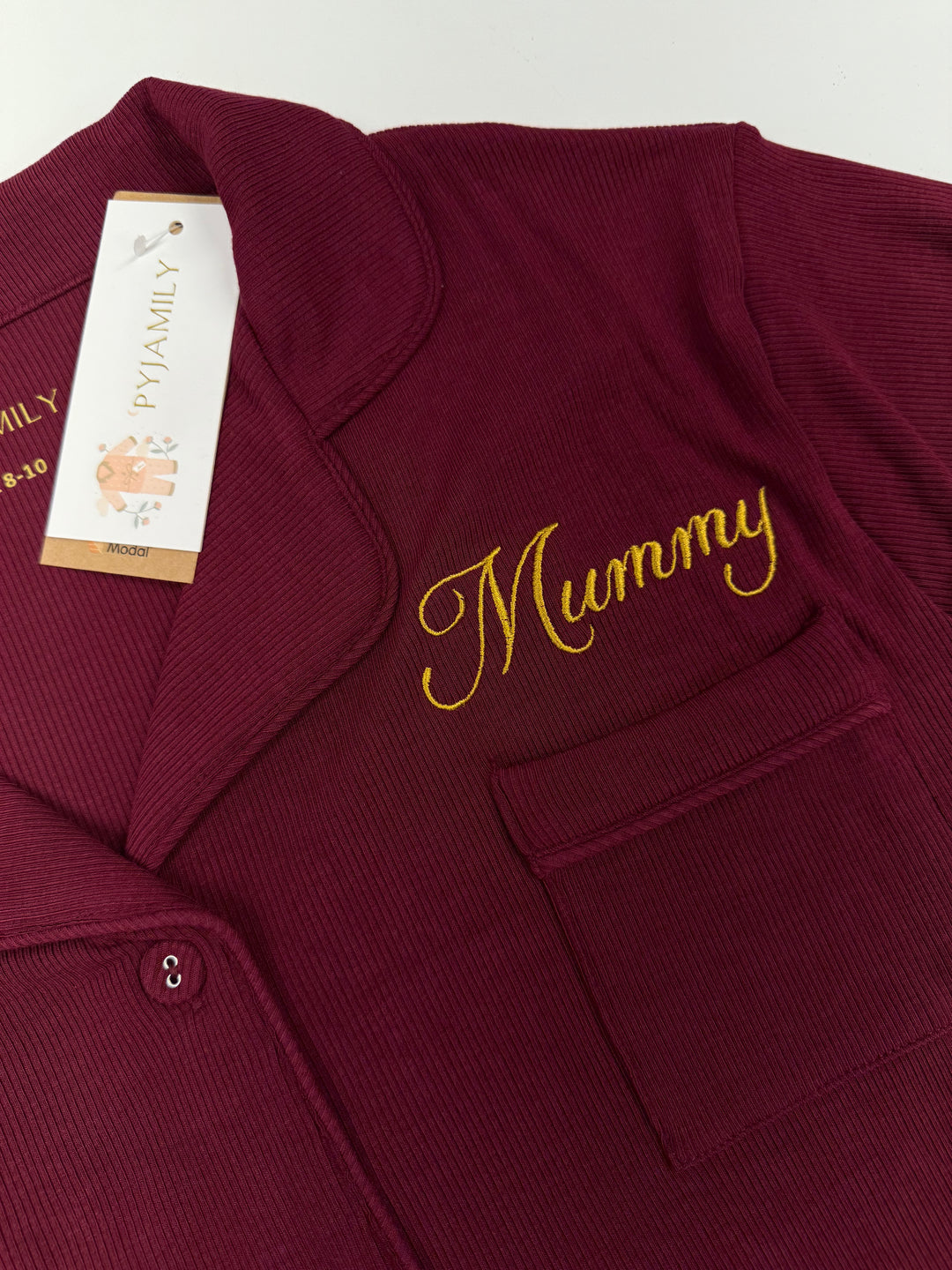 MIDNIGHT JEWEL (RICH BURGUNDY) - Women's Two Piece Long Matching Pyjama Set