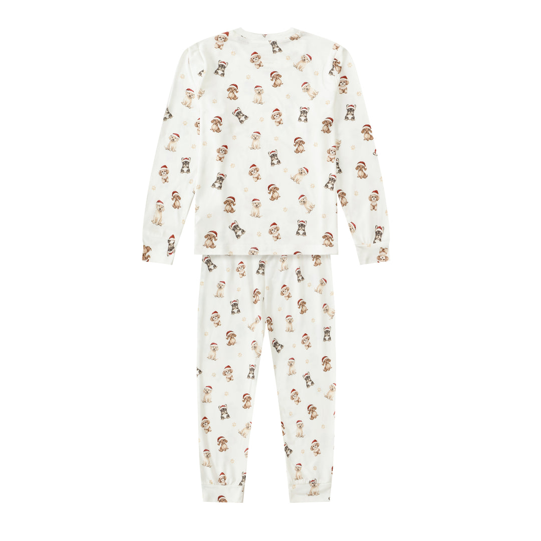 SANTA PAWS - Children's Two Piece Long Matching Pyjama Set