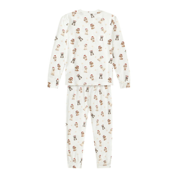 SANTA PAWS - Children's Two Piece Long Matching Pyjama Set