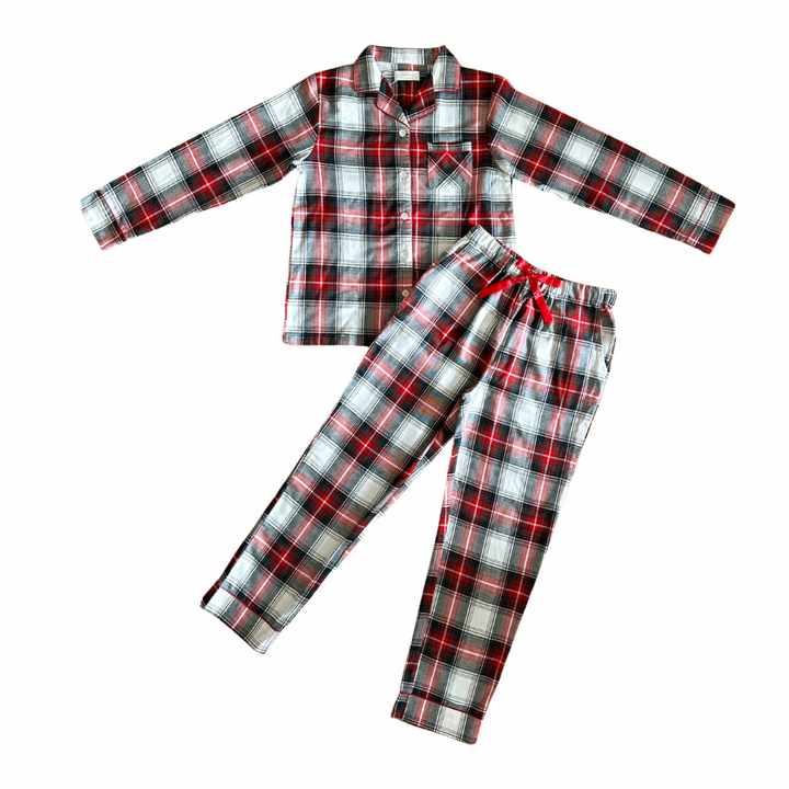 TIDINGS & TARTAN - Women's Two Piece Long Matching Pyjama Set