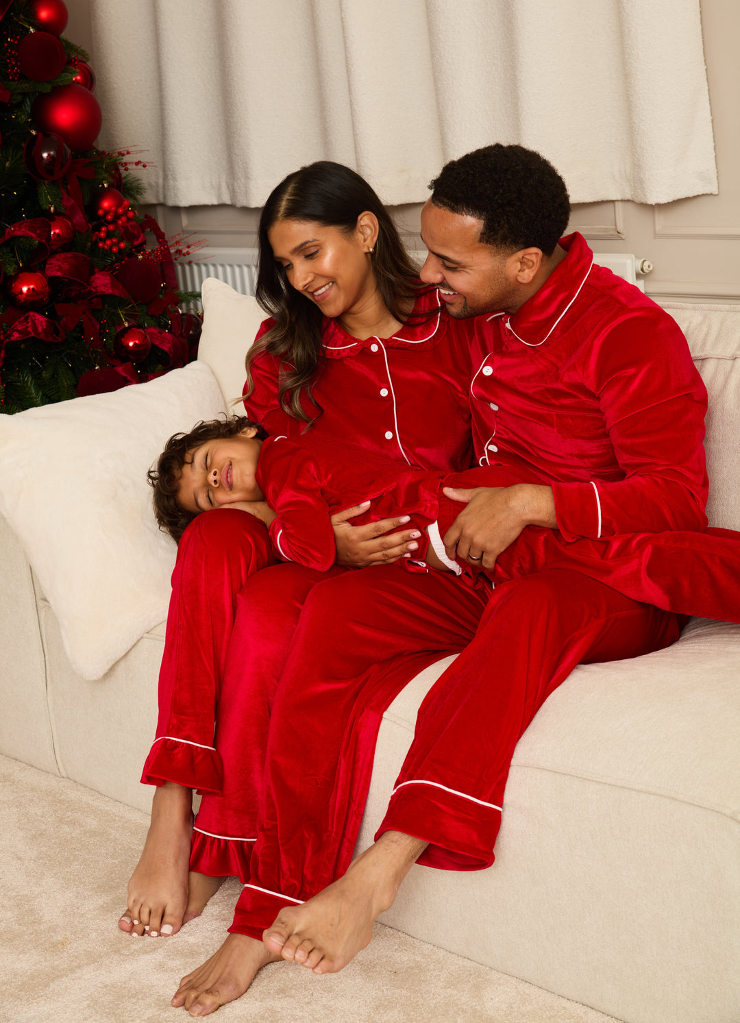 VELOUR ROUGE - Men's Two Piece Long Matching Pyjama Set