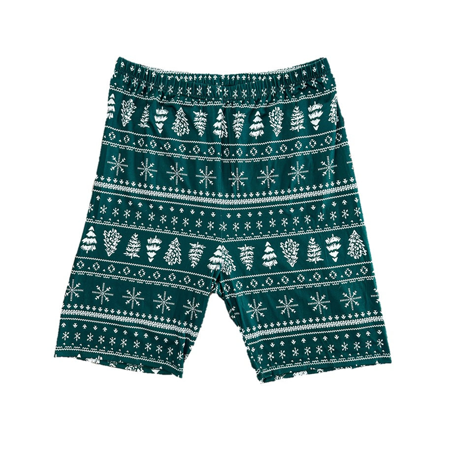 YULETIDE (2023) - Men's Two Piece Short Green Matching Pyjama Set loop