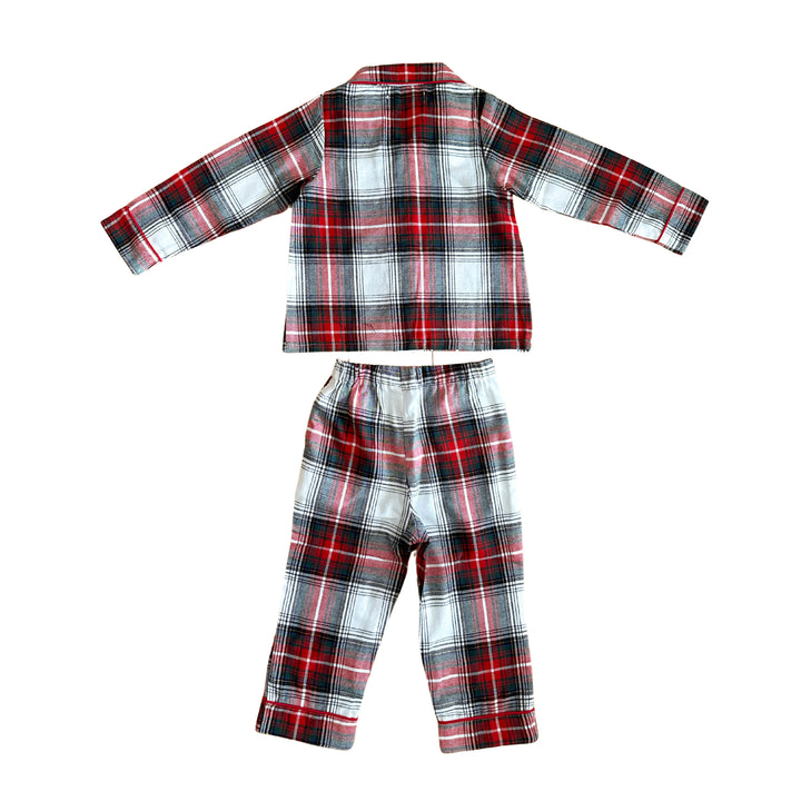 TIDINGS & TARTAN - Children's Two Piece Long Matching Pyjama Set