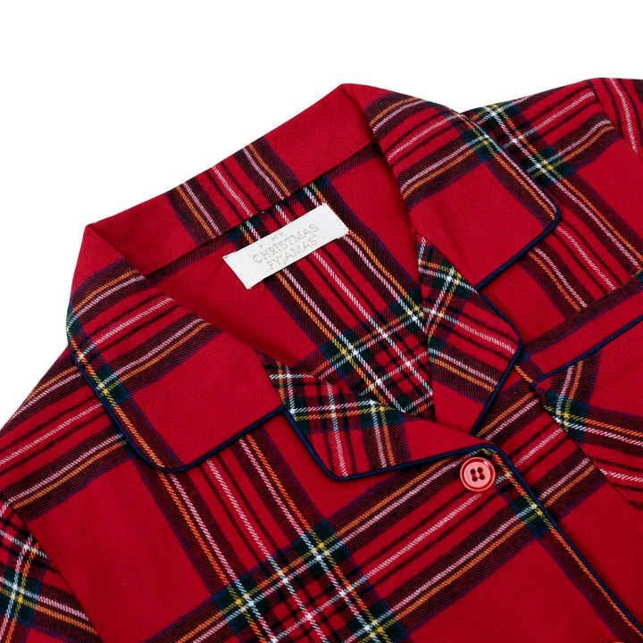 CHECK THE HALLS - Children's Two Piece Long Matching Pyjama Set