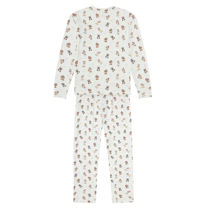 SANTA PAWS - Women's Two Piece Long Matching Pyjama Set