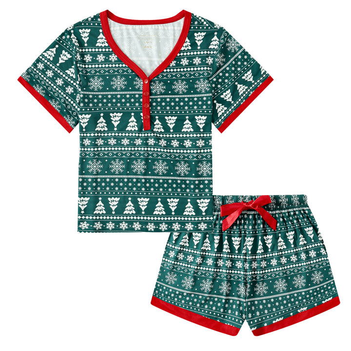 YULETIDE - Women's Two Piece Short Matching Pyjama Set