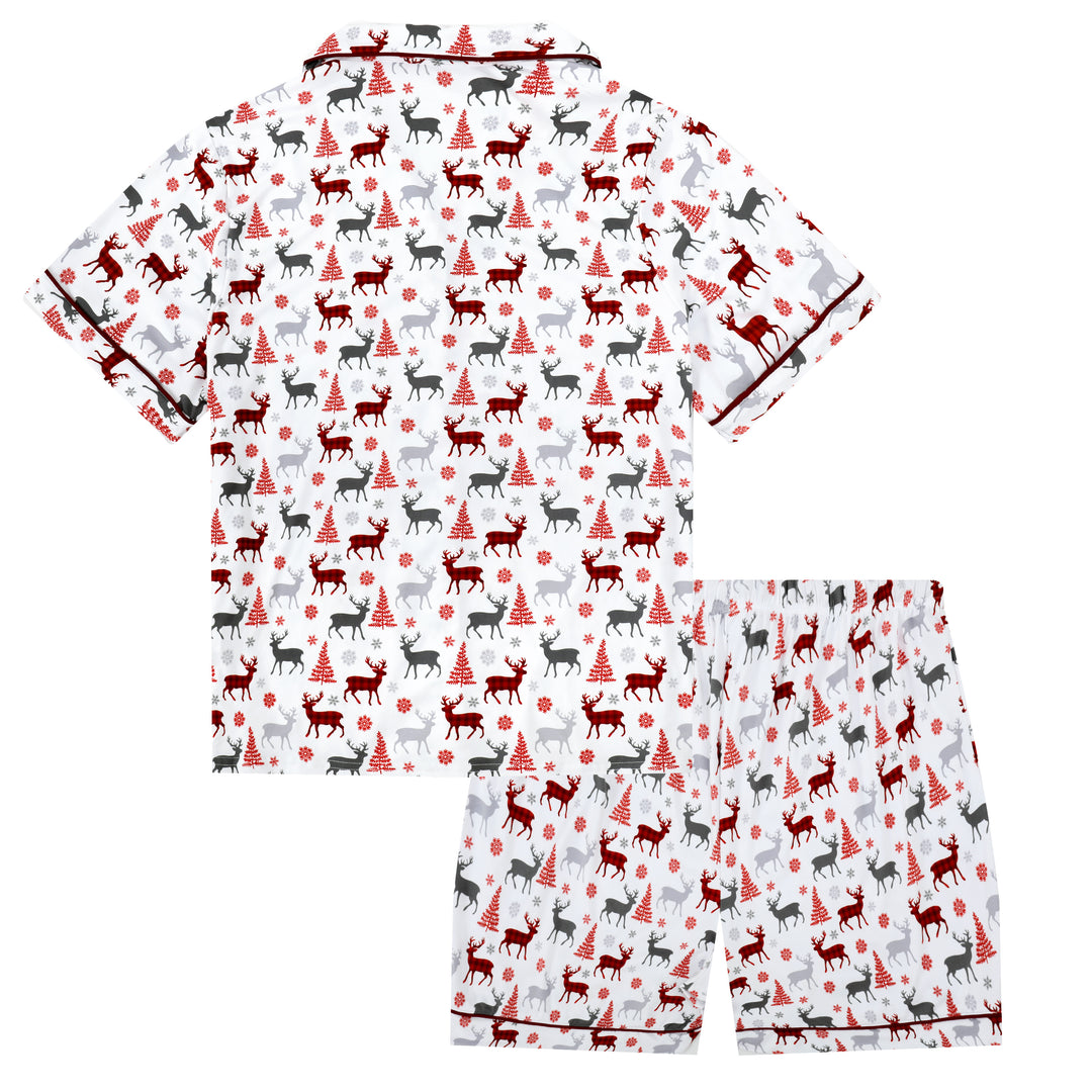 CHRISTMAS KISSES - Women's Two Piece Short Matching Pyjama Set