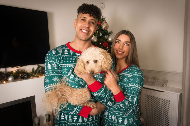 YULETIDE (2023) - Pet One Piece Green Matching Pyjama Set