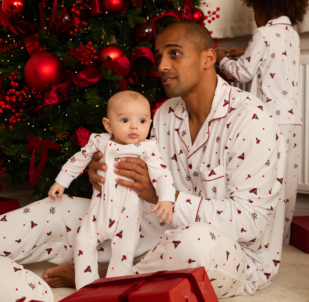 DRIVING HOME FOR CHRISTMAS - Baby's One Piece Matching Pyjamas