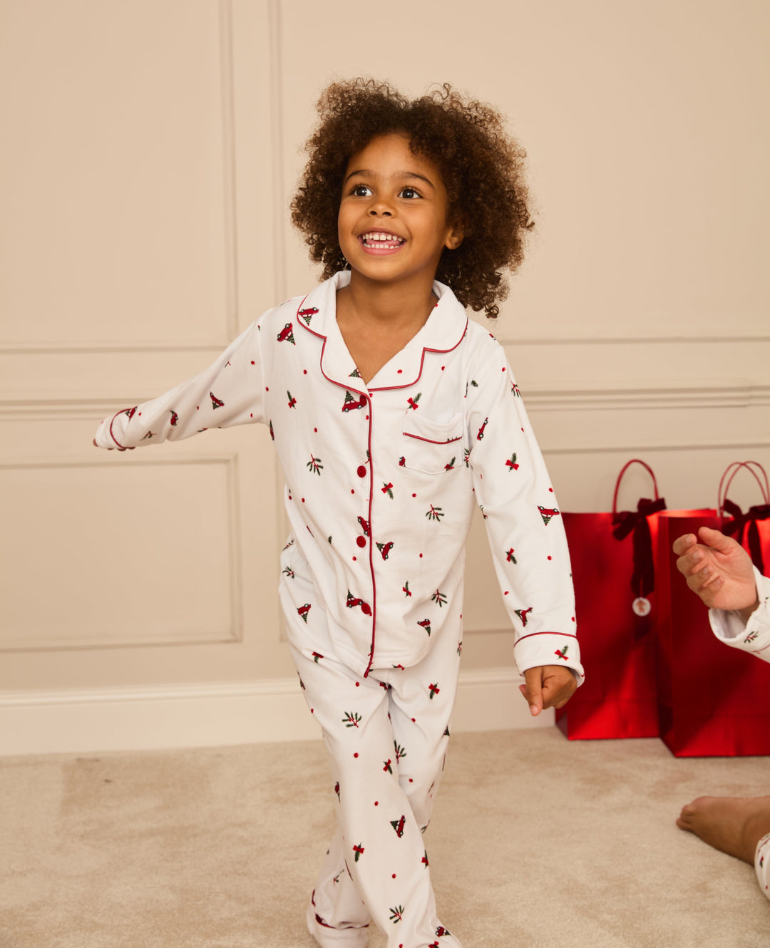 DRIVING HOME FOR CHRISTMAS - Children's Two Piece Long Matching Pyjama Set