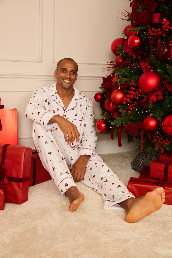 DRIVING HOME FOR CHRISTMAS - Men's Two Piece Long Matching Pyjama Set