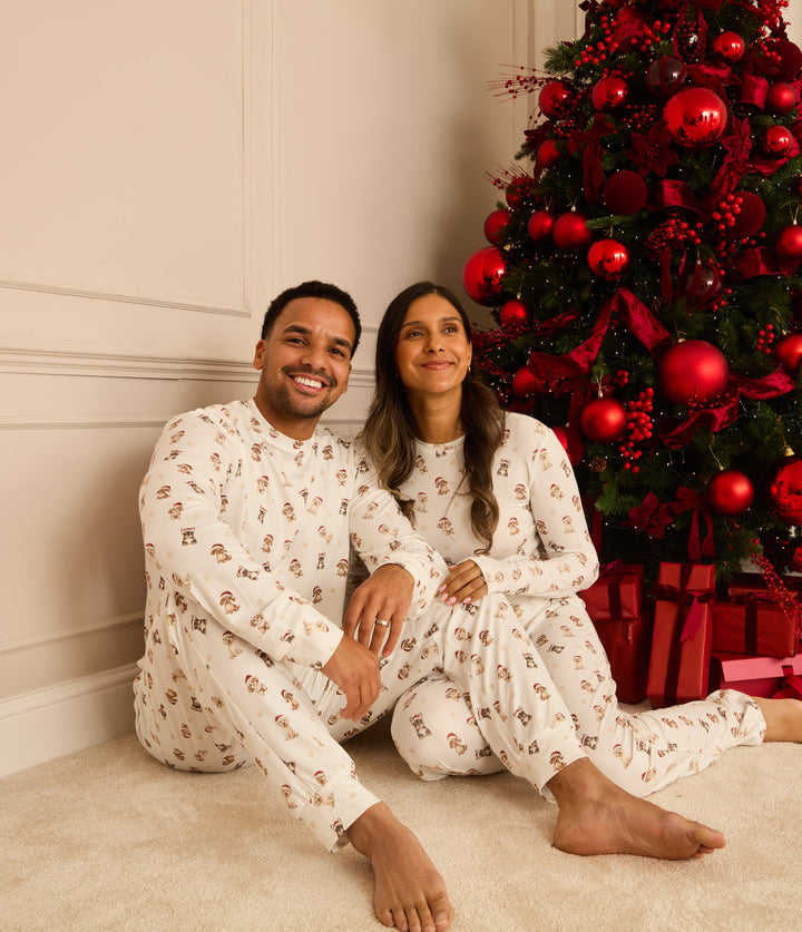 SANTA PAWS - Women's Two Piece Long Matching Pyjama Set