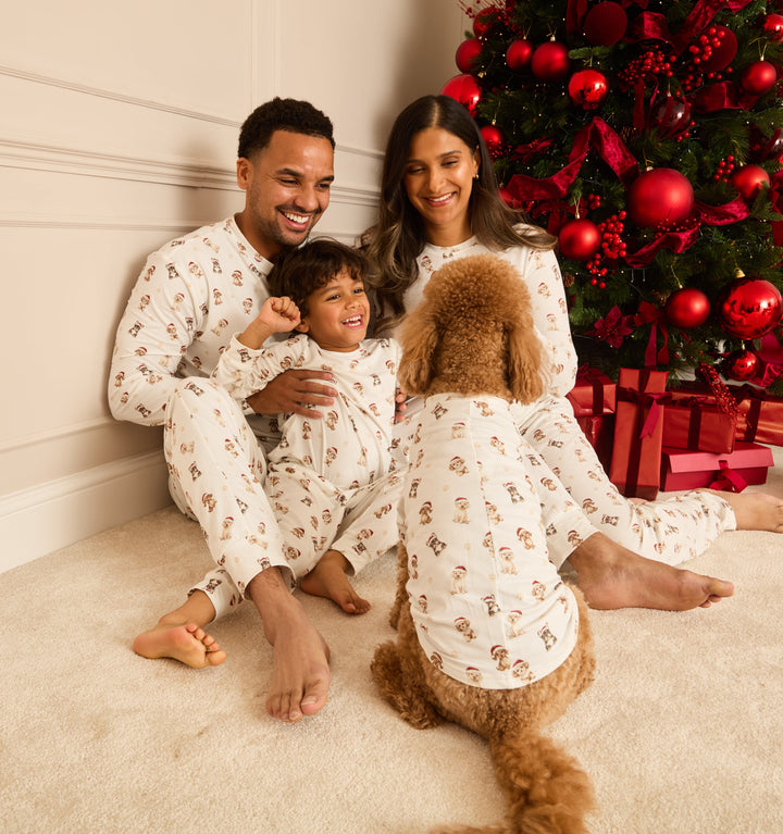SANTA PAWS - Pet One Piece Matching Pyjamas