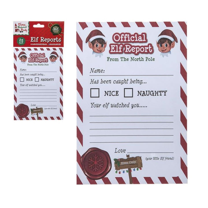 Official Elf Reports (25 Pack)