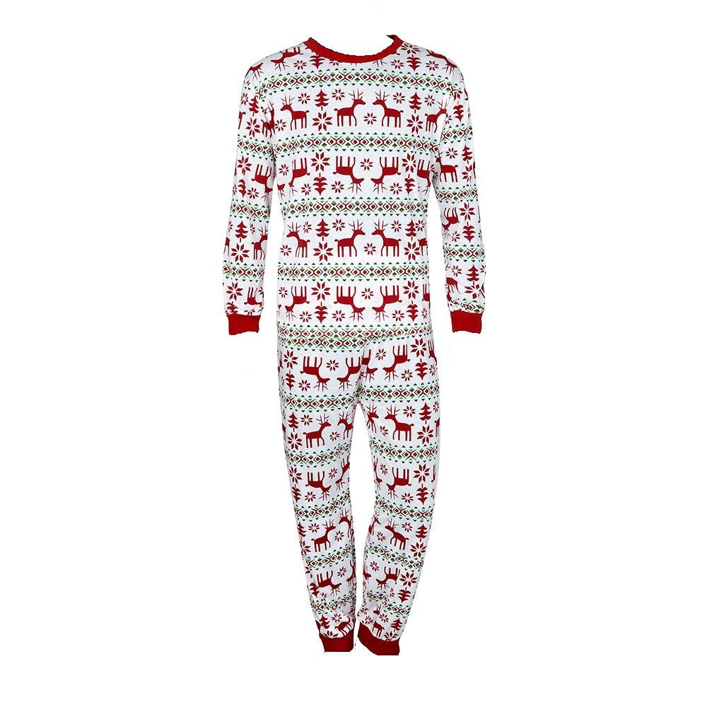 RUDOLPH - Men's Two Piece White Matching Pyjama Set - My Christmas Pyjamas