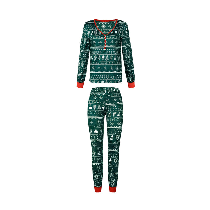 YULETIDE (2023) - Women's Two Piece Green Matching Pyjama Set