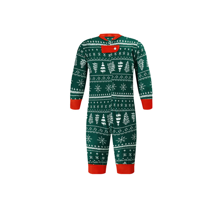 YULETIDE (2023) - Baby's One Piece Green Matching Pyjama Set