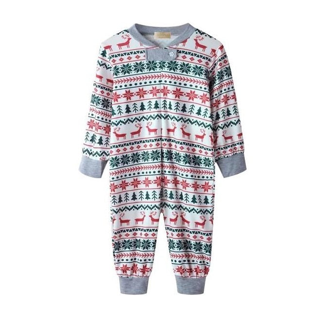 HAPPY HOLIDAYS - Baby's One Piece Matching Pyjama Set