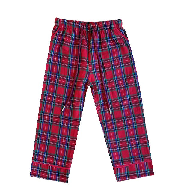 PERFECTLY PLAID (Luxury Range) - Children's Two Piece Red Long Matching Pyjama Set