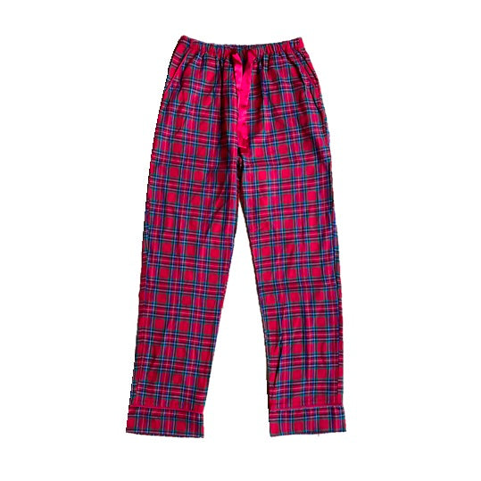 PERFECTLY PLAID (Luxury Range) - Women's Two Piece Red Long Matching Pyjama Set