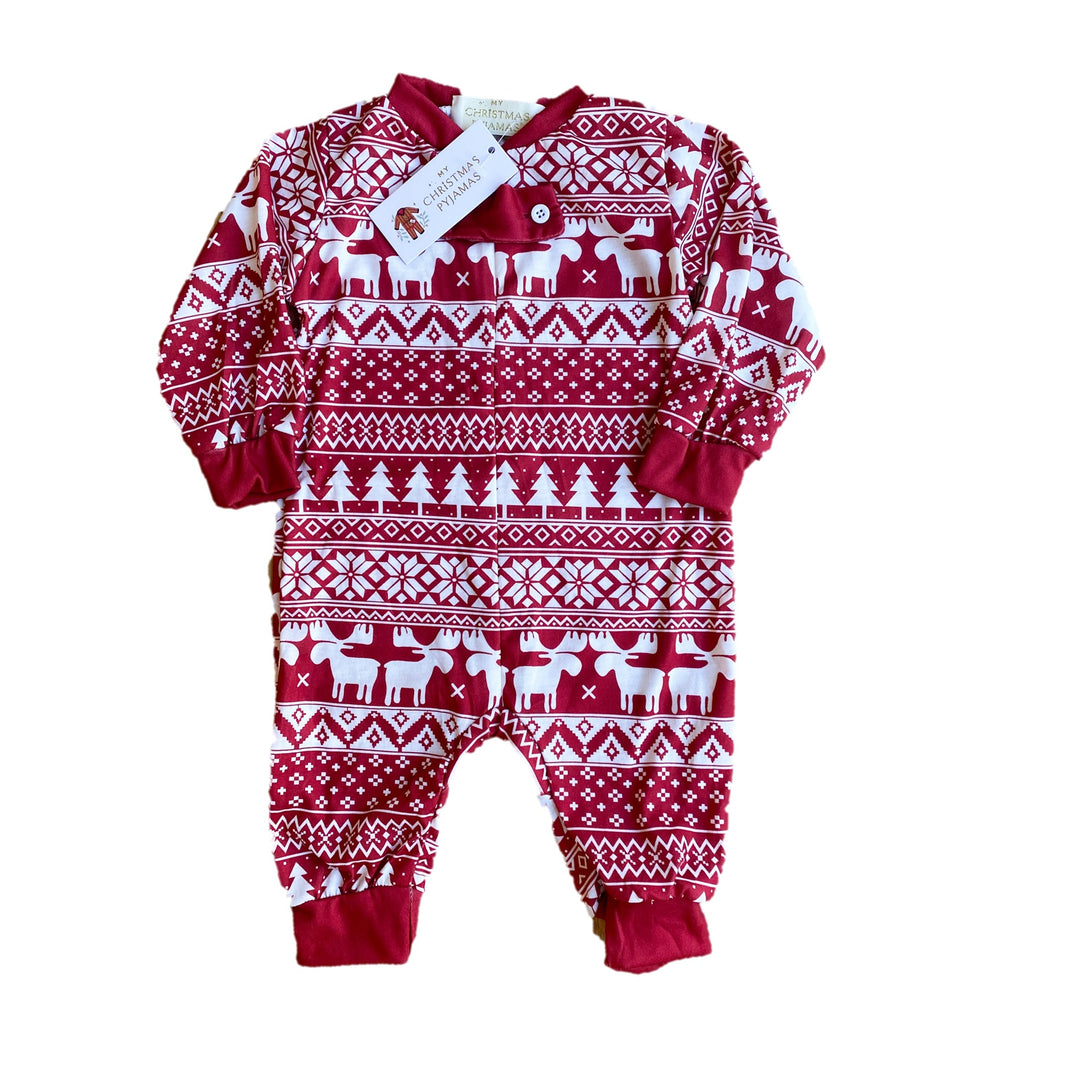 NATIVITY (2023) - Baby's One Piece Red Matching Pyjama Set