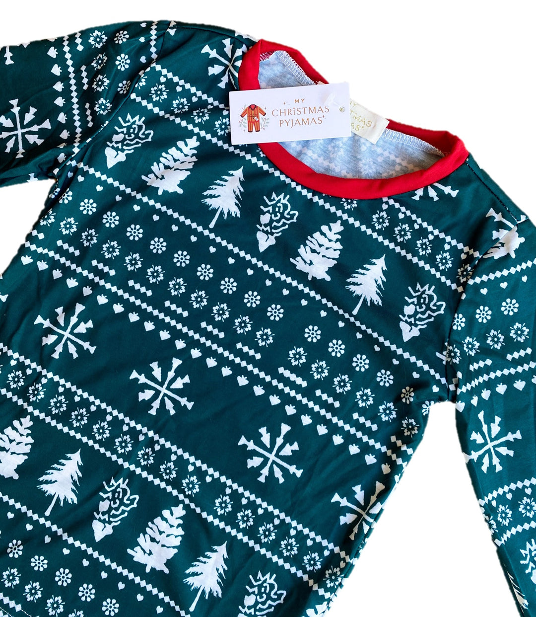 YULETIDE (2023) - Children's Two Piece Green Matching Pyjama Set