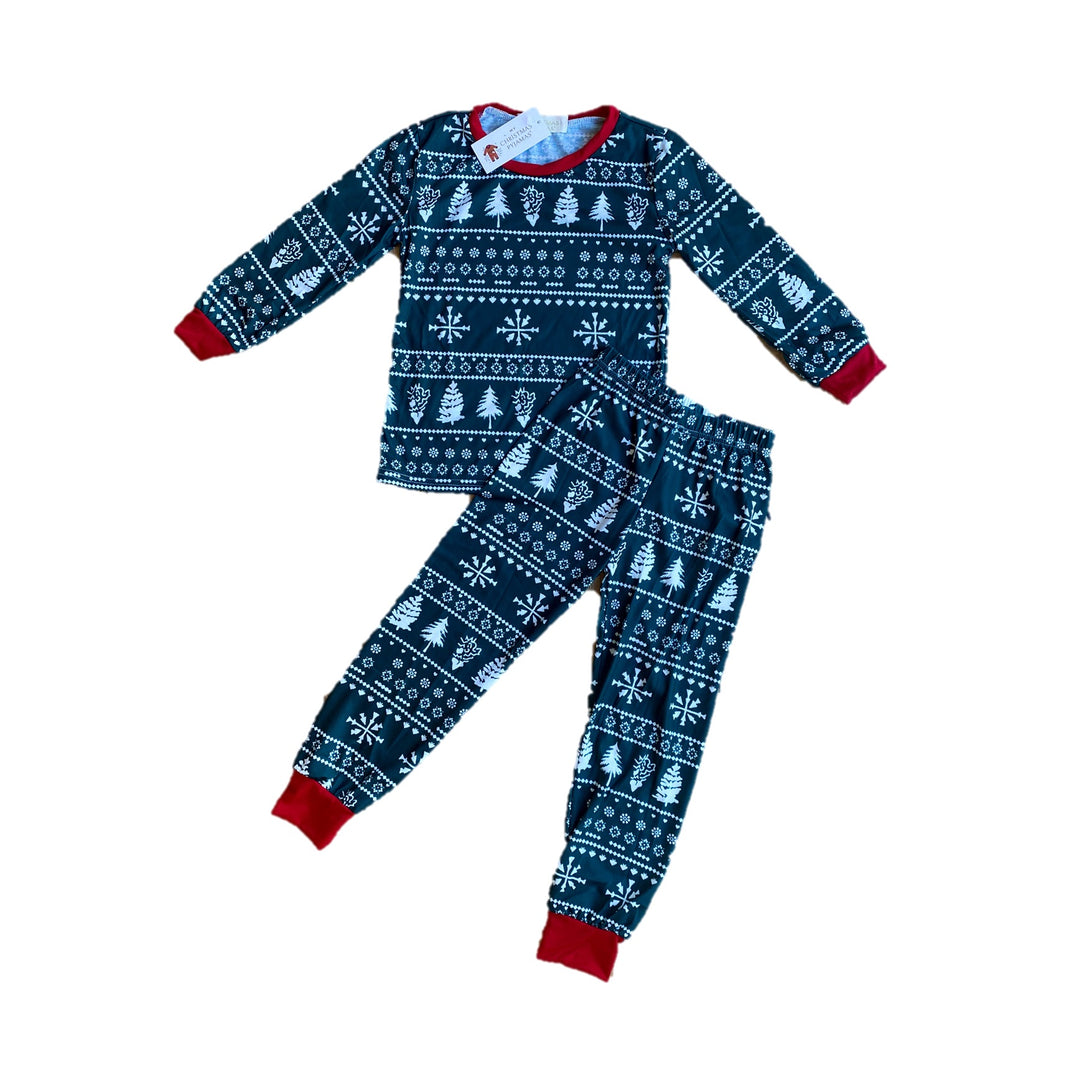 YULETIDE (2023) - Children's Two Piece Green Matching Pyjama Set