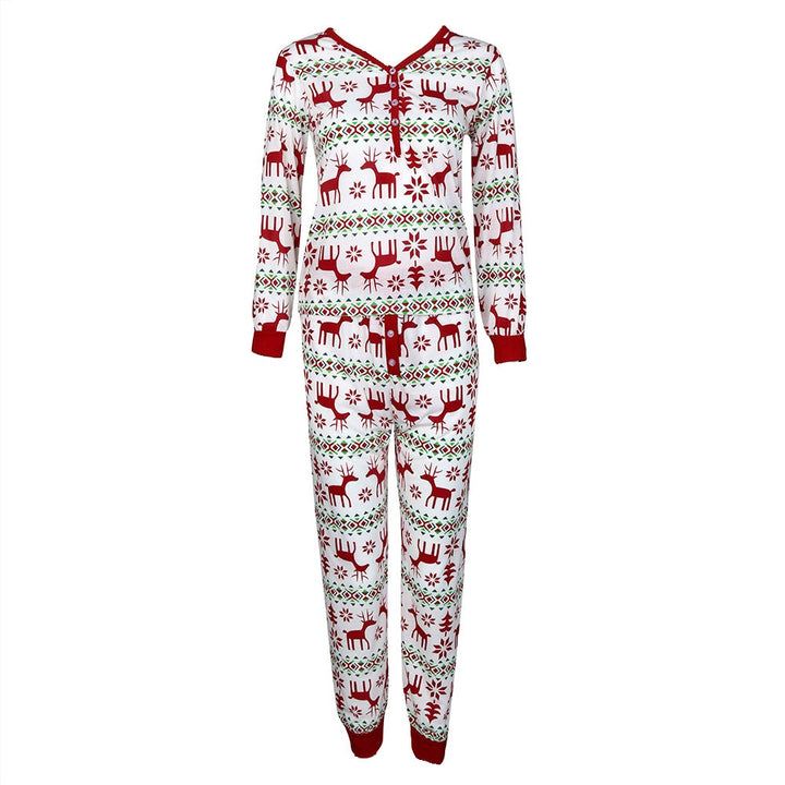 RUDOLPH - Women's Two Piece White Matching Pyjama Set - My Christmas Pyjamas