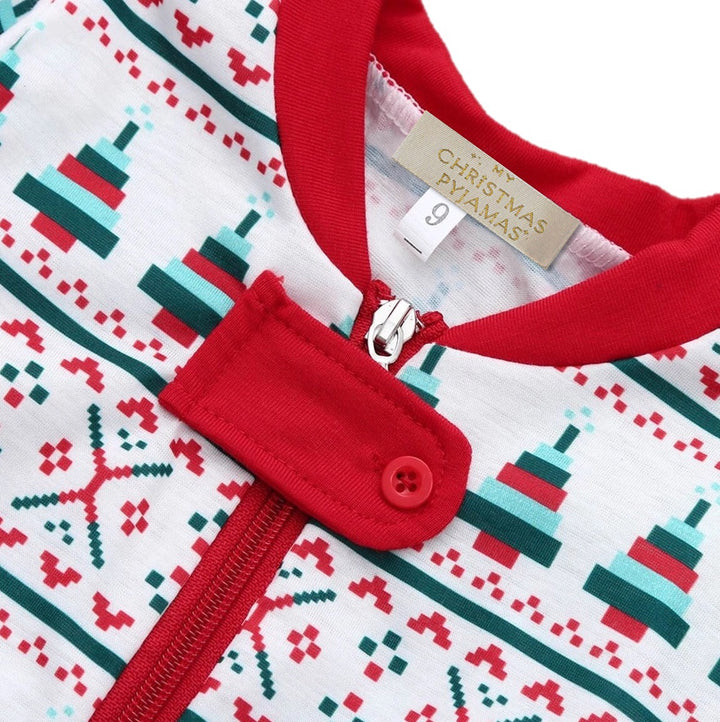 FIR & FESTIVITIES - Baby's One Piece Matching Pyjama Set