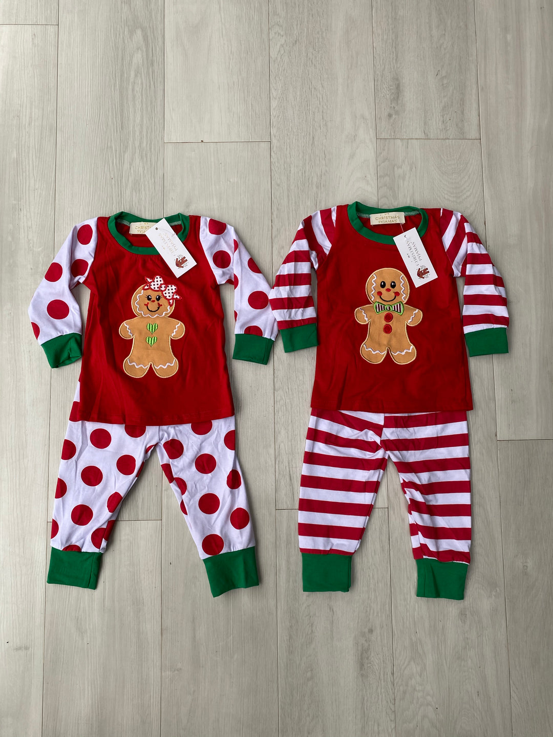 (DISCONTINUED) GINGERBREAD - Boy's Stripe Two Piece Pyjama Set