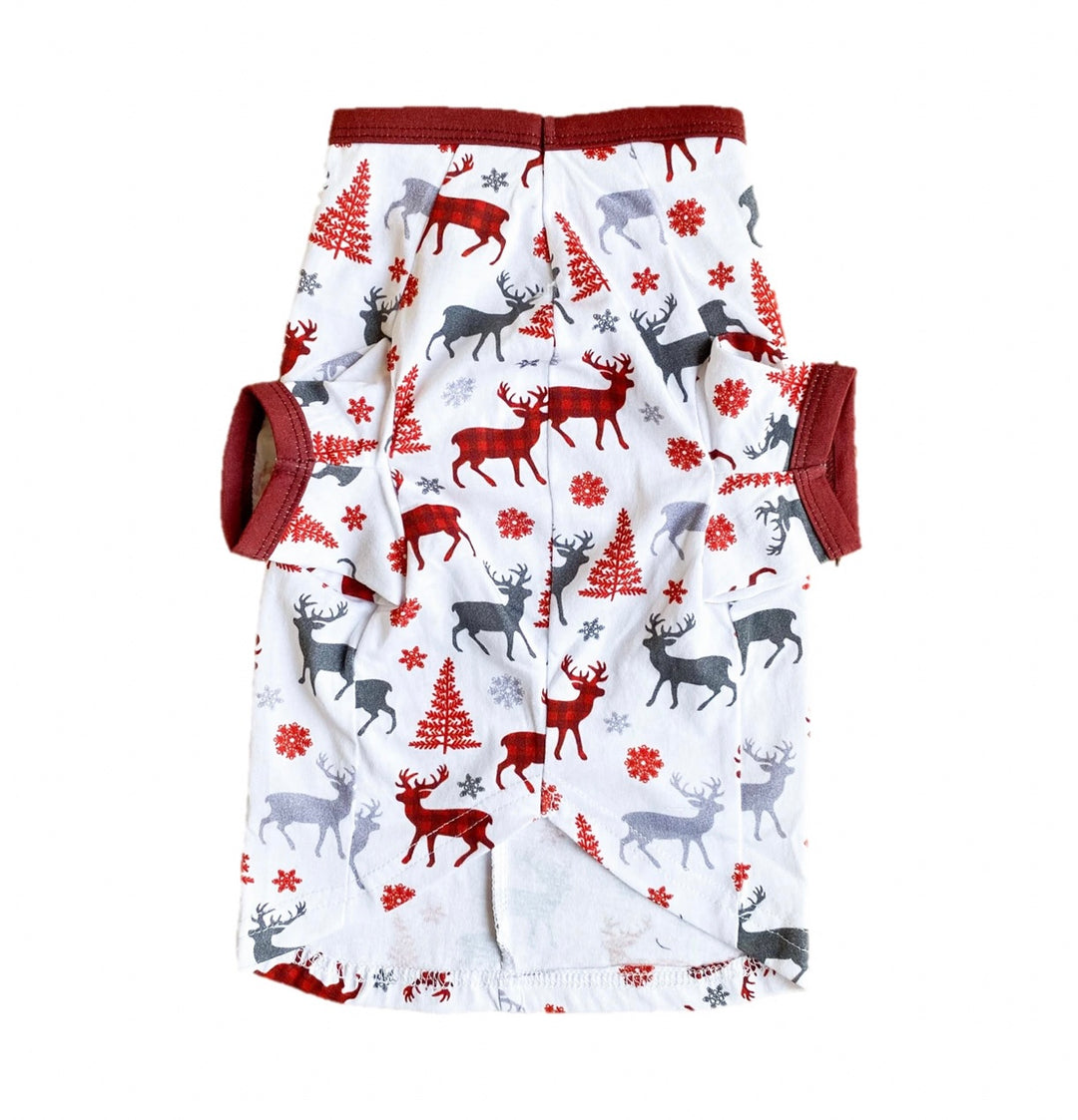 CHRISTMAS KISSES (2023) - Pet One Piece Red Matching Pyjama Set