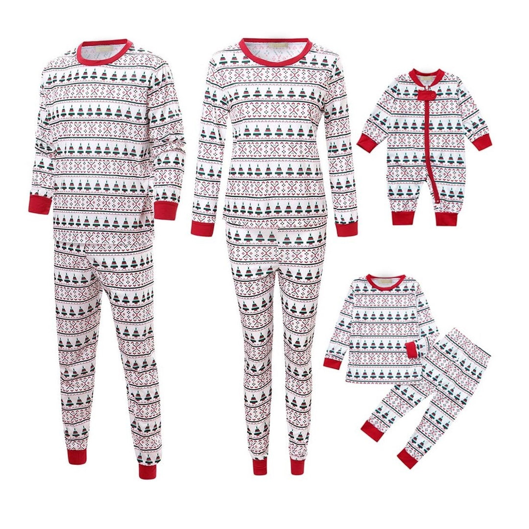 FIR & FESTIVITIES - Baby's One Piece Matching Pyjama Set