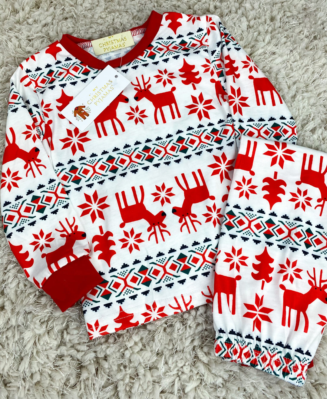 RUDOLPH - Children's Two Piece Matching Pyjama Set