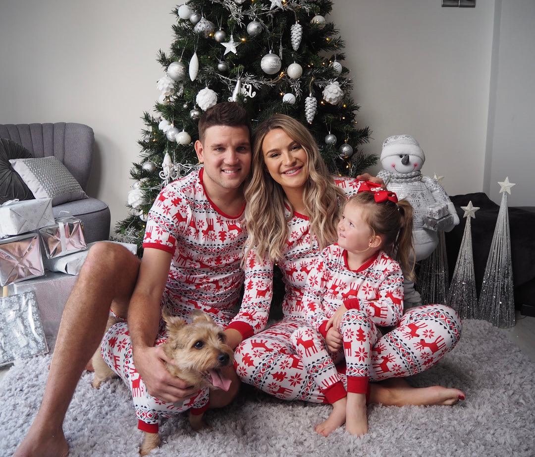 RUDOLPH (Special Edition) - Men's Two Piece White Matching Pyjama Set