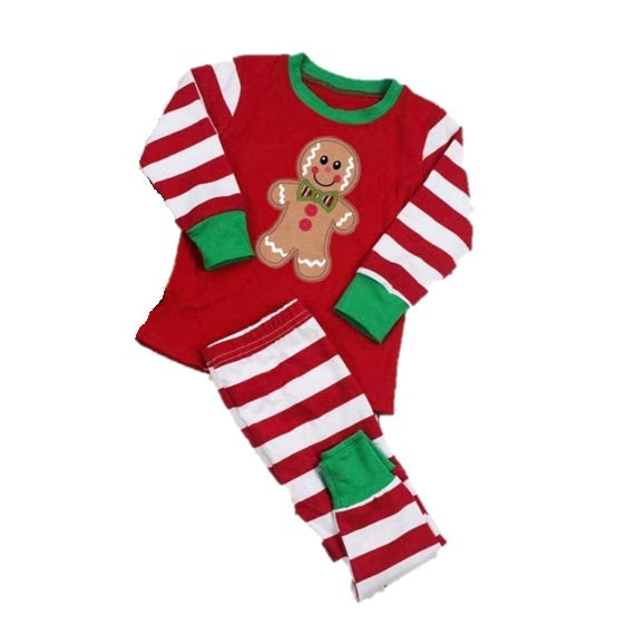 (DISCONTINUED) GINGERBREAD - Boy's Stripe Two Piece Pyjama Set