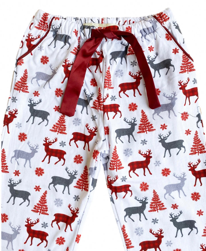 CHRISTMAS KISSES (2023) - Children's Two Piece Red Long Matching Pyjama Set