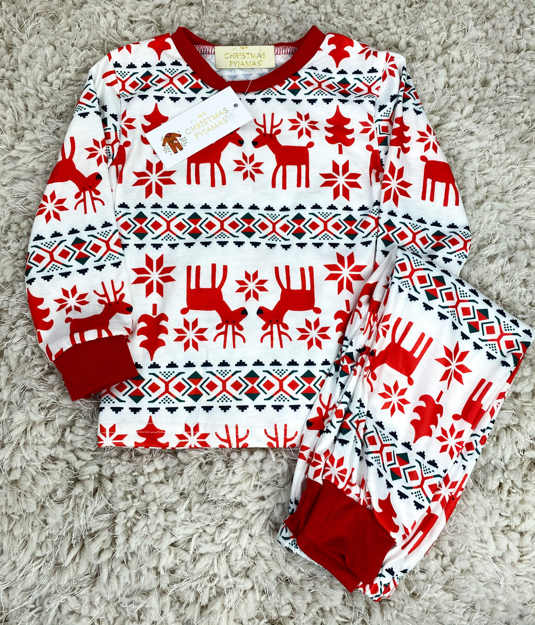 RUDOLPH - Children's Two Piece Matching Pyjama Set