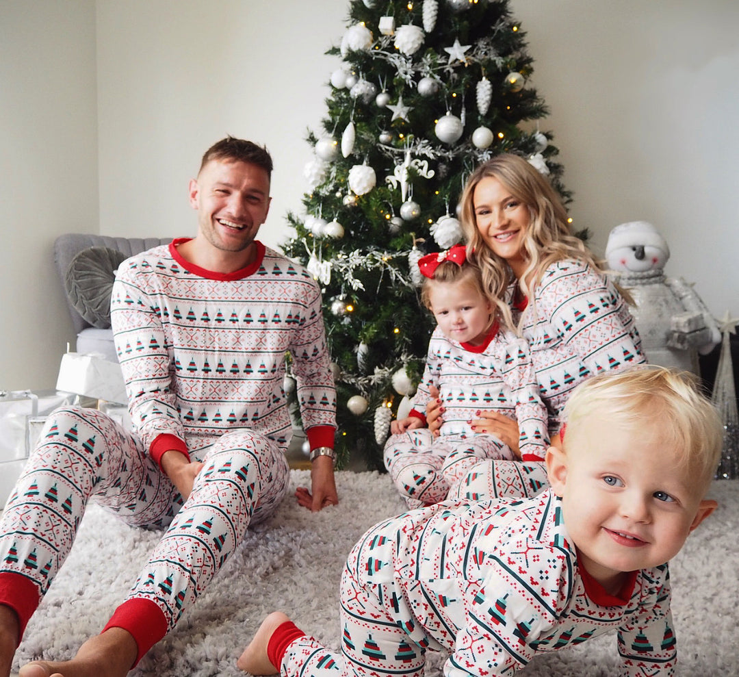 FIR & FESTIVITIES - Baby's One Piece Matching Pyjama Set