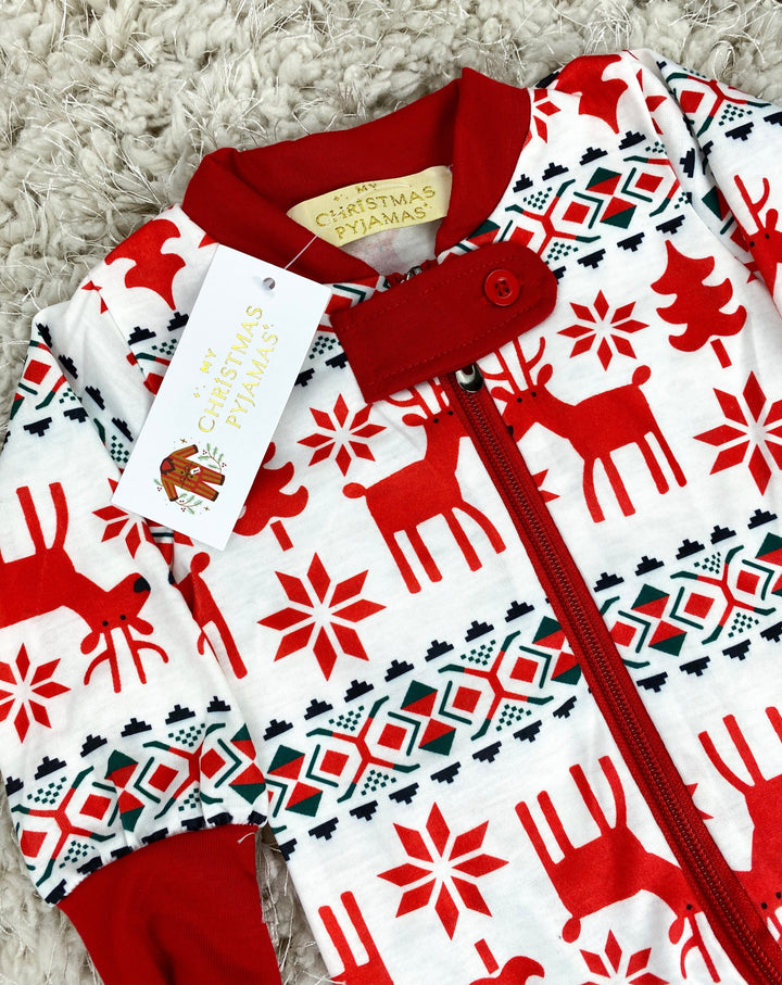 RUDOLPH - Baby's One Piece Matching Pyjama Set