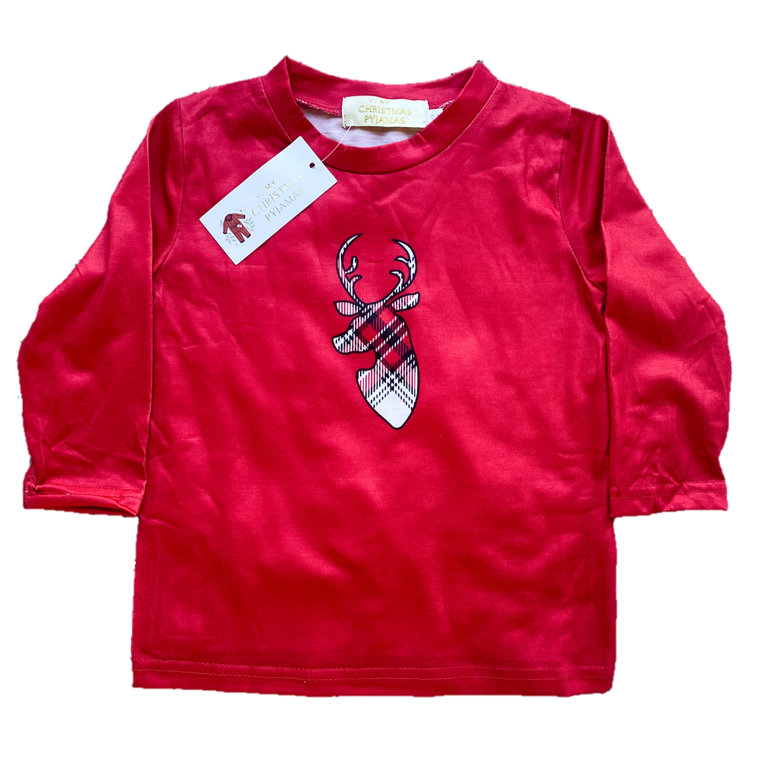 MERRY & BRIGHT - Children's Two Piece Red Matching Pyjama Set