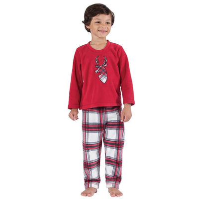 MERRY & BRIGHT - Children's Two Piece Red Matching Pyjama Set - My Christmas Pyjamas